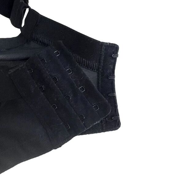 Elomi Energise Black Sports Bra Solid Black Womens Size 42DDD - Picture 4 of 6